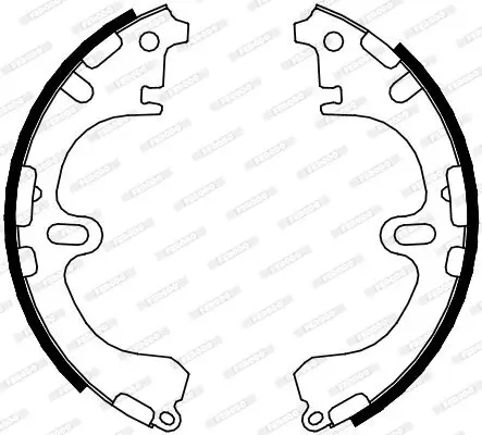 Bremsbackensatz Hinterachse FERODO FSB631 Bild Bremsbackensatz Hinterachse FERODO FSB631