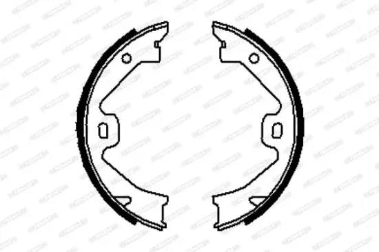Bremsbackensatz, Feststellbremse Hinterachse FERODO FSB633 Bild Bremsbackensatz, Feststellbremse Hinterachse FERODO FSB633
