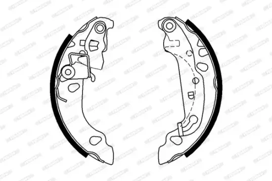 Bremsbackensatz Hinterachse FERODO FSB636 Bild Bremsbackensatz Hinterachse FERODO FSB636