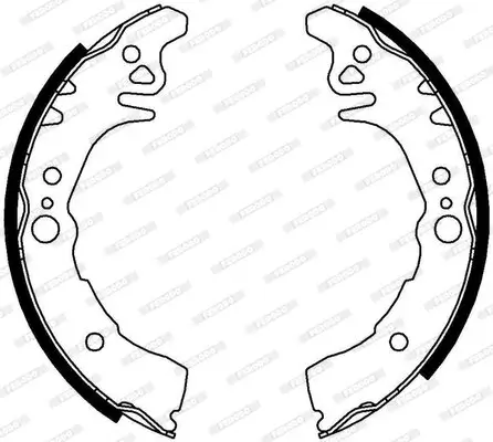 Bremsbackensatz Hinterachse FERODO FSB644 Bild Bremsbackensatz Hinterachse FERODO FSB644