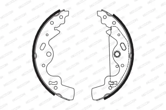 Bremsbackensatz, Feststellbremse Hinterachse FERODO FSB651 Bild Bremsbackensatz, Feststellbremse Hinterachse FERODO FSB651