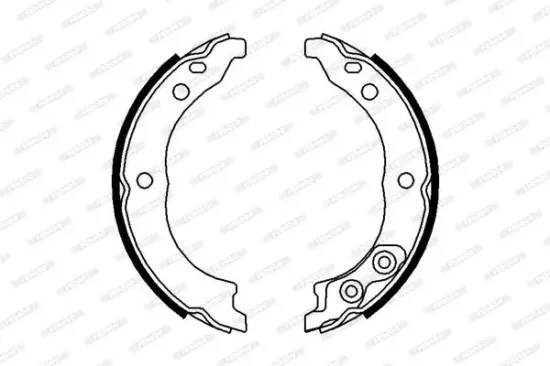 Bremsbackensatz, Feststellbremse Hinterachse FERODO FSB680 Bild Bremsbackensatz, Feststellbremse Hinterachse FERODO FSB680