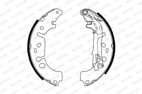 Bremsbackensatz Hinterachse FERODO FSB682 Bild Bremsbackensatz Hinterachse FERODO FSB682