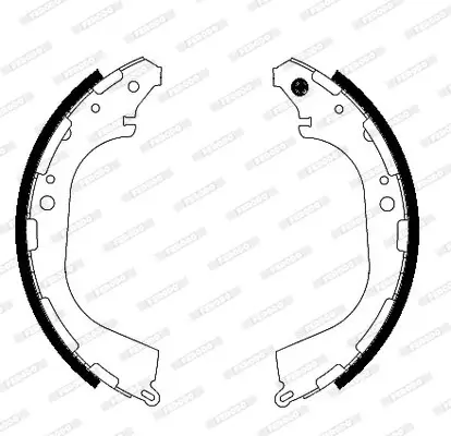 Bremsbackensatz Hinterachse FERODO FSB683 Bild Bremsbackensatz Hinterachse FERODO FSB683