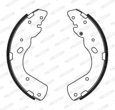 Bremsbackensatz Hinterachse FERODO FSB684 Bild Bremsbackensatz Hinterachse FERODO FSB684