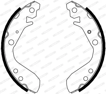 Bremsbackensatz Hinterachse FERODO FSB689 Bild Bremsbackensatz Hinterachse FERODO FSB689
