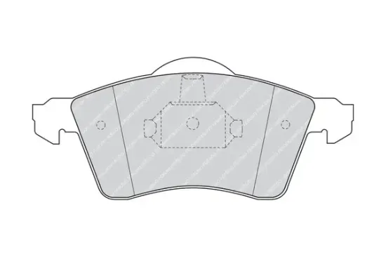 Bremsbelagsatz, Scheibenbremse Vorderachse FERODO FVR1163 Bild Bremsbelagsatz, Scheibenbremse Vorderachse FERODO FVR1163