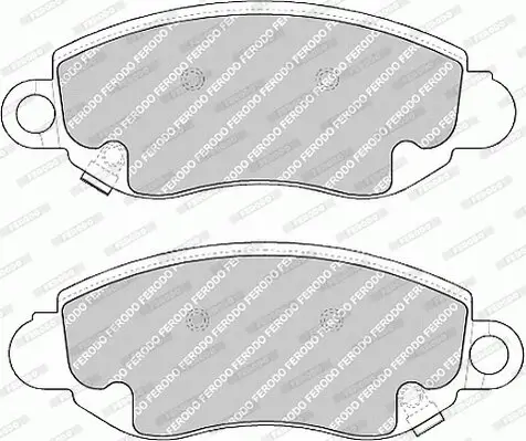 Bremsbelagsatz, Scheibenbremse Vorderachse FERODO FVR1381 Bild Bremsbelagsatz, Scheibenbremse Vorderachse FERODO FVR1381