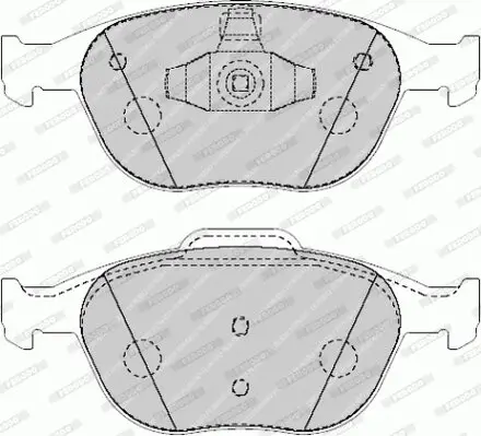 Bremsbelagsatz, Scheibenbremse Vorderachse FERODO FVR1568 Bild Bremsbelagsatz, Scheibenbremse Vorderachse FERODO FVR1568