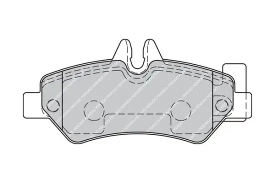 Bremsbelagsatz, Scheibenbremse Hinterachse FERODO FVR1780 Bild Bremsbelagsatz, Scheibenbremse Hinterachse FERODO FVR1780