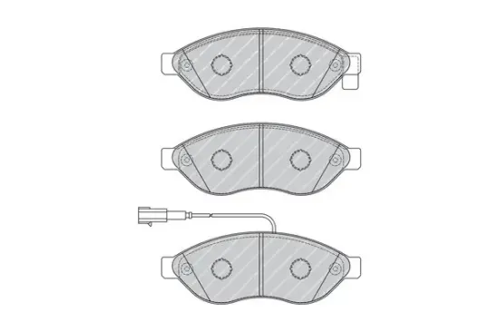 Bremsbelagsatz, Scheibenbremse Vorderachse FERODO FVR1924 Bild Bremsbelagsatz, Scheibenbremse Vorderachse FERODO FVR1924
