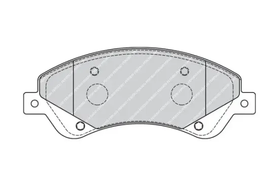 Bremsbelagsatz, Scheibenbremse Vorderachse FERODO FVR1929 Bild Bremsbelagsatz, Scheibenbremse Vorderachse FERODO FVR1929