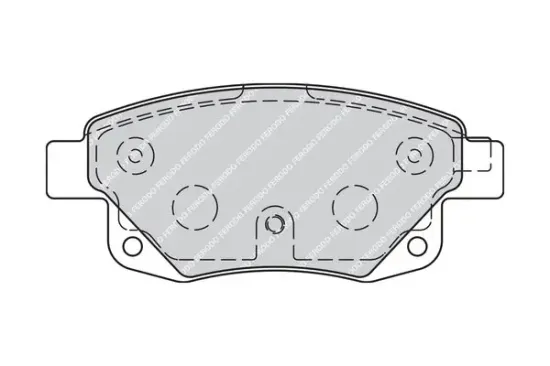Bremsbelagsatz, Scheibenbremse Hinterachse FERODO FVR1930 Bild Bremsbelagsatz, Scheibenbremse Hinterachse FERODO FVR1930