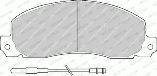 Bremsbelagsatz, Scheibenbremse Vorderachse FERODO FVR414 Bild Bremsbelagsatz, Scheibenbremse Vorderachse FERODO FVR414