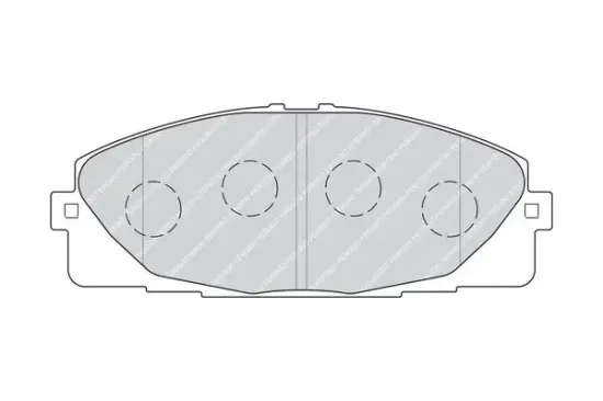 Bremsbelagsatz, Scheibenbremse Vorderachse FERODO FVR4327 Bild Bremsbelagsatz, Scheibenbremse Vorderachse FERODO FVR4327