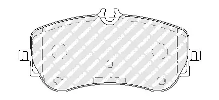 Bremsbelagsatz, Scheibenbremse Hinterachse FERODO FVR5068 Bild Bremsbelagsatz, Scheibenbremse Hinterachse FERODO FVR5068