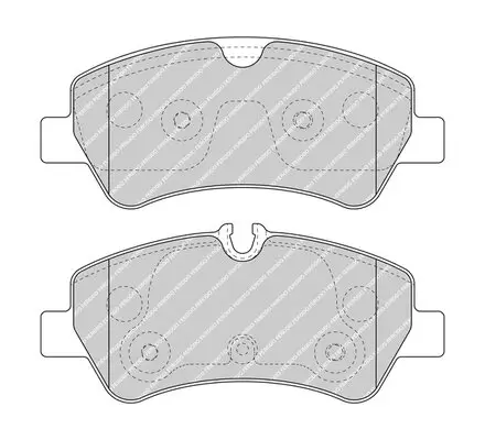 Bremsbelagsatz, Scheibenbremse Hinterachse FERODO FVR5075 Bild Bremsbelagsatz, Scheibenbremse Hinterachse FERODO FVR5075