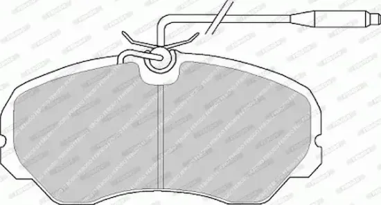 Bremsbelagsatz, Scheibenbremse Vorderachse FERODO FVR510 Bild Bremsbelagsatz, Scheibenbremse Vorderachse FERODO FVR510