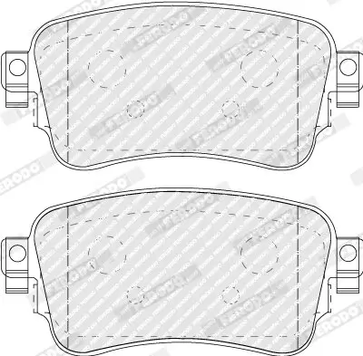 Bremsbelagsatz, Scheibenbremse FERODO FVR5120 Bild Bremsbelagsatz, Scheibenbremse FERODO FVR5120