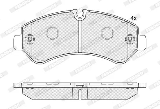 Bremsbelagsatz, Scheibenbremse Hinterachse FERODO FVR5187 Bild Bremsbelagsatz, Scheibenbremse Hinterachse FERODO FVR5187