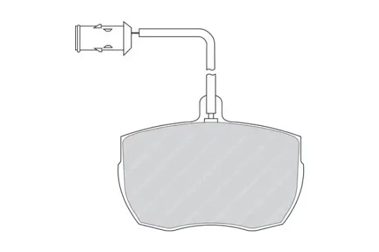 Bremsbelagsatz, Scheibenbremse Vorderachse FERODO FVR656 Bild Bremsbelagsatz, Scheibenbremse Vorderachse FERODO FVR656