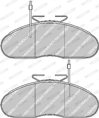 Bremsbelagsatz, Scheibenbremse FERODO FVR792 Bild Bremsbelagsatz, Scheibenbremse FERODO FVR792