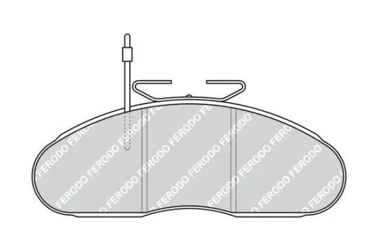 Bremsbelagsatz, Scheibenbremse FERODO FVR792 Bild Bremsbelagsatz, Scheibenbremse FERODO FVR792