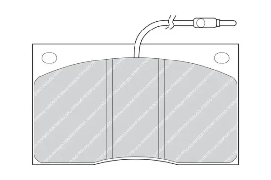 Bremsbelagsatz, Scheibenbremse Vorderachse FERODO FVR805 Bild Bremsbelagsatz, Scheibenbremse Vorderachse FERODO FVR805
