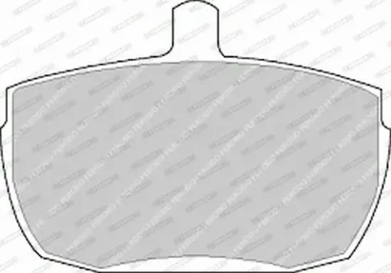 Bremsbelagsatz, Scheibenbremse Vorderachse FERODO FVR829 Bild Bremsbelagsatz, Scheibenbremse Vorderachse FERODO FVR829