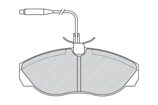 Bremsbelagsatz, Scheibenbremse Vorderachse FERODO FVR967 Bild Bremsbelagsatz, Scheibenbremse Vorderachse FERODO FVR967