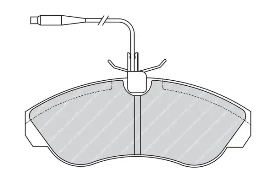 Bremsbelagsatz, Scheibenbremse FERODO FVR968 Bild Bremsbelagsatz, Scheibenbremse FERODO FVR968