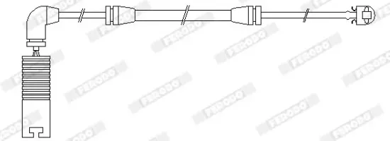 Warnkontakt, Bremsbelagverschleiß Vorderachse FERODO FWI283 Bild Warnkontakt, Bremsbelagverschleiß Vorderachse FERODO FWI283