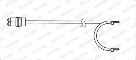 Warnkontakt, Bremsbelagverschleiß Vorderachse FERODO FWI342 Bild Warnkontakt, Bremsbelagverschleiß Vorderachse FERODO FWI342