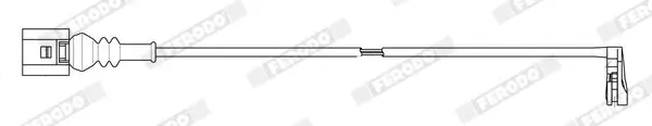 Warnkontakt, Bremsbelagverschleiß FERODO FWI464