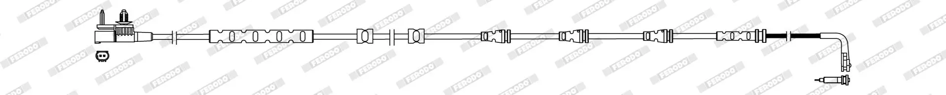 Warnkontakt, Bremsbelagverschleiß Vorderachse FERODO FWI501