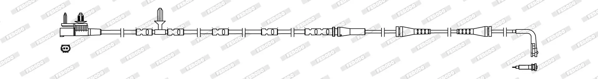 Warnkontakt, Bremsbelagverschleiß Hinterachse FERODO FWI510