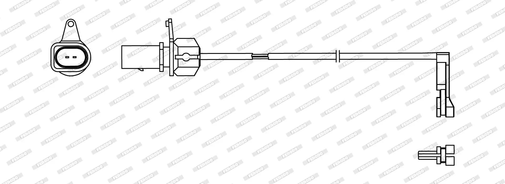 Warnkontakt, Bremsbelagverschleiß Hinterachse FERODO FWI519