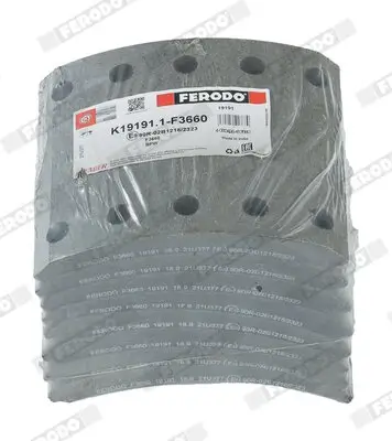 Bremsbelagsatz, Trommelbremse FERODO K19191.1-F3660 Bild Bremsbelagsatz, Trommelbremse FERODO K19191.1-F3660