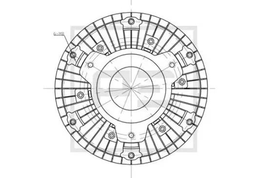 Kupplung, Kühlerlüfter PE Automotive 010.330-00A Bild Kupplung, Kühlerlüfter PE Automotive 010.330-00A