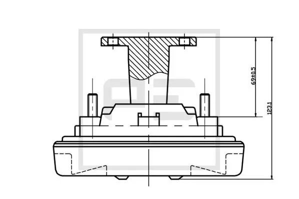 Kupplung, Kühlerlüfter PE Automotive 010.333-00A