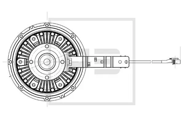 Kupplung, Kühlerlüfter PE Automotive 030.187-00A