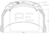 Bremstrommel Hinterachse Vorderachse PE Automotive 036.418-00A