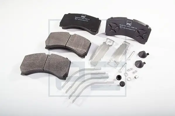 Bremsbelagsatz, Scheibenbremse Hinterachse PE Automotive 086.337-00A