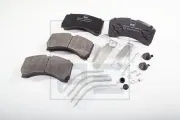 Bremsbelagsatz, Scheibenbremse Hinterachse PE Automotive 086.337-00A