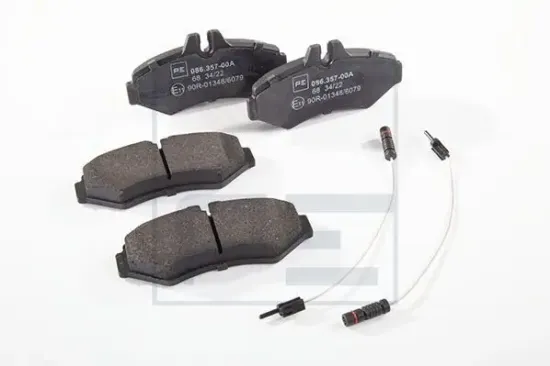 Bremsbelagsatz, Scheibenbremse Hinterachse PE Automotive 086.357-00A Bild Bremsbelagsatz, Scheibenbremse Hinterachse PE Automotive 086.357-00A