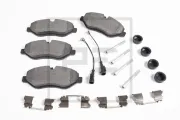 Bremsbelagsatz, Scheibenbremse Vorderachse PE Automotive 086.361-00A