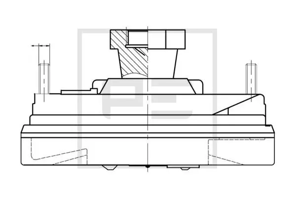 Kupplung, Kühlerlüfter PE Automotive 100.233-00A