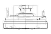 Kupplung, Kühlerlüfter PE Automotive 100.233-00A