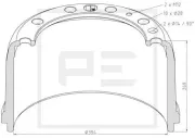 Bremstrommel Vorderachse PE Automotive 146.069-00A