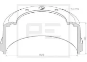 Bremstrommel PE Automotive 346.103-00A